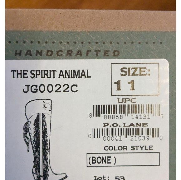 Relist JUNK GYPSY BY LANE WOMEN'S SPIRIT ANIMAL TALL BOOTS size 11- SNIP TOE NW… - Picture 6 of 6